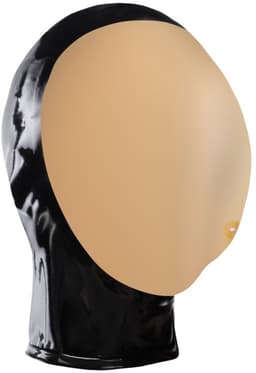LateX – Latex Vacuüm Masker Gelijmd met Vergroot Zichtveld en Kleine Ademhalings Gat – Zwart — thumbnail 2