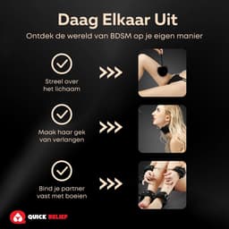 Quick Relief Tease Set™ - Bondage Set voor Mannen & Vrouwen - 11 Delig - Seksspeeltjes met Handboeien - Enkelboeien, Gag, Blinddoek, Zweepje - Sex Toys Koppels — thumbnail 3