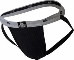 MM Sports The Original Swimmer/Jogger Jockstrap 1 inch Black - MAAT M - Heren Ondergoed - Jockstrap voor Man - Mannen Jock — thumbnail 1