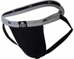 MM Sports The Original Swimmer/Jogger Jockstrap 1 inch Black - MAAT M - Heren Ondergoed - Jockstrap voor Man - Mannen Jock