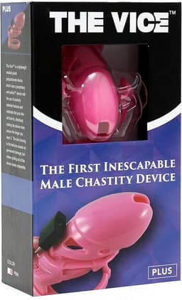 The Vice - Kuisheidskooi - Peniskooi - Chastity Cage - Roze - Verkrijgbaar in de Maten Mini Standaard en Plus Plus — thumbnail 8