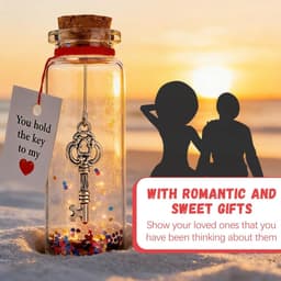 Wensflessen Set - Cadeau Flesjes - Romantisch Gebaar - Handgemaakt Glitter Decoratie - Compact Formaat — thumbnail 2