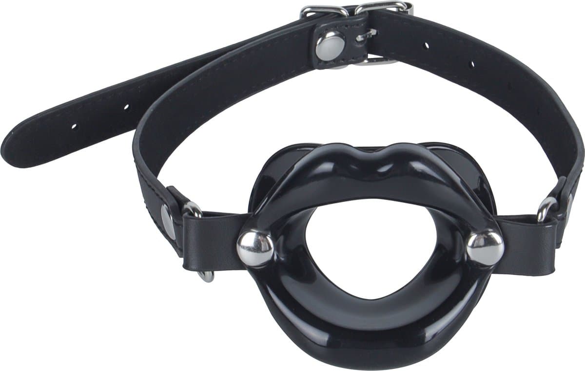 Banoch - Gag kissy lips - Zwart - bondage — afbeelding 1