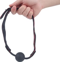 Banoch | courtesan ballgag red | siliconen Bal ∅ 4 cm — thumbnail 4