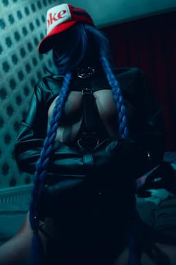 Banoch - Open Breast Straight Jacket Black - pu Leer dwangbuis bondage - Zwart — thumbnail 4