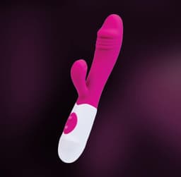vibrator voor vrouwen g-spot clitoris stimulator USB oplaadbaar 30 standen totale lengte van 20cm — thumbnail 3