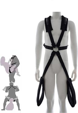 Sex Schommel - Sex Swing Extra Stevig – Seksschommel – Seksspeeltjes voor Koppel – Seks Schommel BDSM – Erotiek Toys - Sex Sling – Love Swing – Discreet Verpakt – Zwart — thumbnail 1
