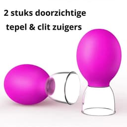 Tepel & Clitoris Zuiger Set – Sex Toys voor Vrouwen – Tepel- en Clitoris Stimulator - Tepelzuigers Ø 2 cm – Nipple & Clit Suction Toy — thumbnail 1