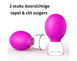 Tepel & Clitoris Zuiger Set – Sex Toys voor Vrouwen – Tepel- en Clitoris Stimulator - Tepelzuigers Ø 2 cm – Nipple & Clit Suction Toy