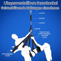 MKSS® Sex Schommel Volwassenen - Sex Stoel - Sex Toys voor Koppels - Zwart — thumbnail 6