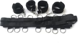 CHPN - Bondage Set - Handboeien voor in Bed - Handboeien en enkelboeien - Bondage - BDSM - Erotische accessoire - Cadeau - Bondageset - Erotiek - Vastbinden aan bed — thumbnail 2