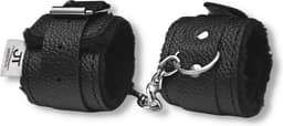 JT Products Bondage Handboeien Zwart Erotiek Set voor BDSM - Seksspeeltjes Set Voor Koppel - Lederen Handboeien & Metalen Ketting - Sex Toys Kado - Seks Cadeau Hem & Haar - Kinky Cadeautjes Volwassenen - Erotisch Verjaardag Cadeautje Mannen & Vrouw — thumbnail 1