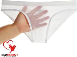 Transparante Zijde Onderbroek - Heren - Wit — thumbnail 1
