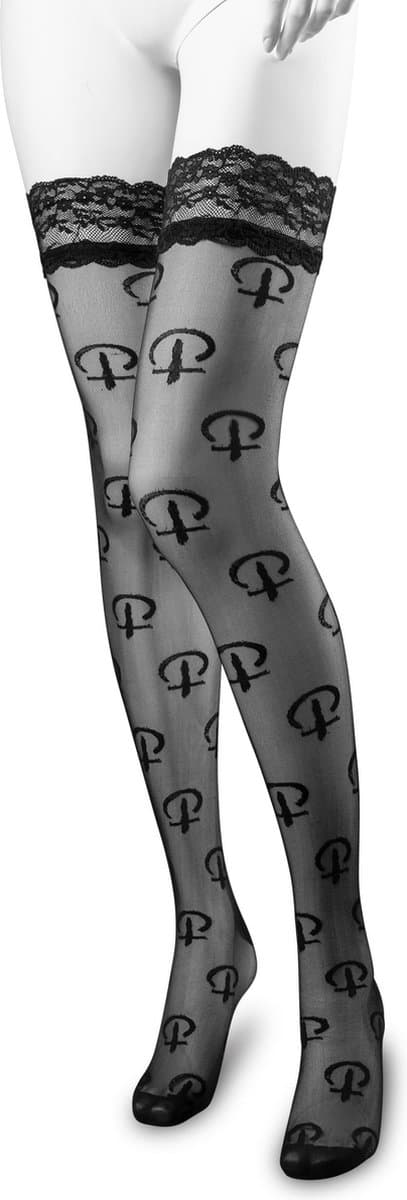 Panty Pushers Hold Up Kousen - Multi Logo — afbeelding 1