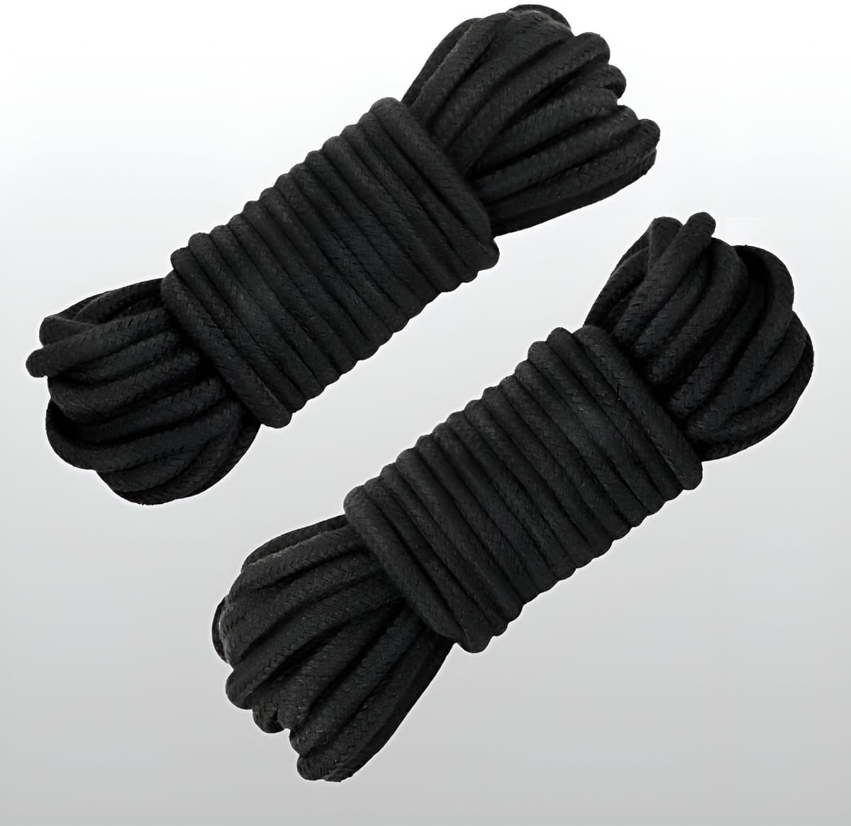 Shibari Touw - 2x 10m Lang - Bondage - Zwart - BDSM Toys | LS135 — afbeelding 1