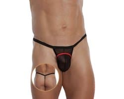 SoftLine Collection - Doorzichtige erotische G-string zwart S t/m L