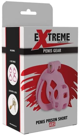 Hidden Desire - Kuisheidskooi - Penis Cage - P-Cage - Kunststof Kuisheidskooi - Chastity - Penis Kooi Roze - Kuisheidkooi met 4 Ringmaten - Penis Prison Cock Cage - Verkrijgbaar in 4 Lengtes - Male Chastity Cages - Maat S - 8 cm - Roze — thumbnail 4
