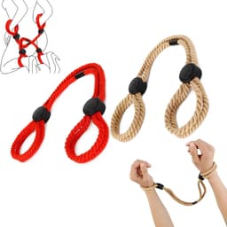 Bondage Set-DBSM set - 2 Bondage Touwen - SM Bondage Touwen - Borsten - Zelf-Bondage - Bed Bondage Riem - Bed Bondage Set - Koppels — thumbnail 1