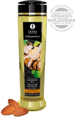 Shunga - Massage Olie Organica Zoete Amandel — thumbnail 3