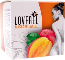 Lovegel - Massage kaars - Erotisch massage olie - Mango — thumbnail 3