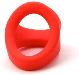 Sport Fucker Freeballer Cockring en Ballstretcher van siliconen - rood — thumbnail 7