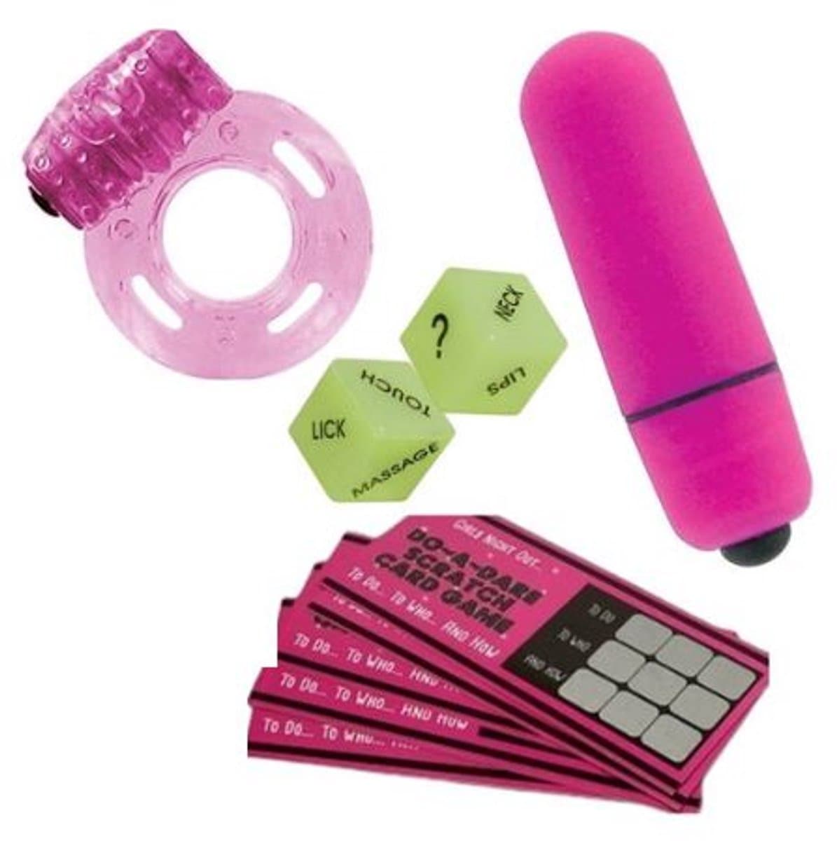 Seks pakket - Voor mannen en vrouwen - cockring - Seks dobbelsteen - Vibrator - Seks spelkaart - discreet verzonden — afbeelding 1