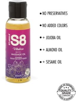 Stimul8 S8 Massage olie S8 Massage Oil Box 3x 50ml — thumbnail 2