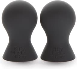 Fifty Shades Nipple Suckers - Siliconen Tepelzuigers - Zwart — thumbnail 3