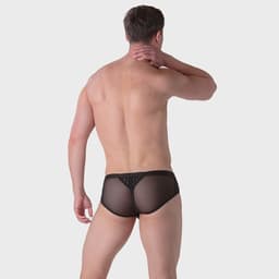WOH microfiber herenslip personal allure mesh zwart — thumbnail 2