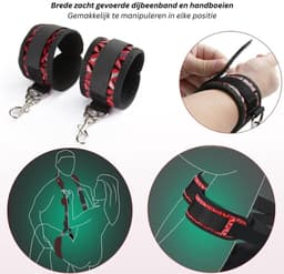 Sex Kussen - Meubel - Stoel voor Mannen & Vrouwen - BDSM - Rood en Zwart — thumbnail 8