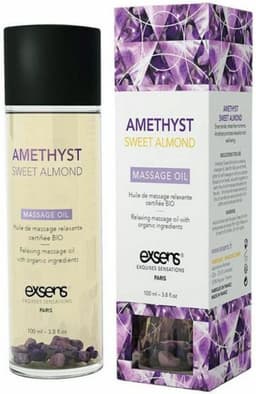 Exsens - Amethist Zoete Amandel Biologische Sensuele Lichaams- & Massageolie — thumbnail 2