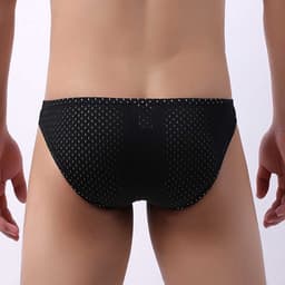 Sexy Heren Ondergoed - Penis gat - Uitdagende Lingerie - Zwart - Lage Taille - Ademend — thumbnail 5