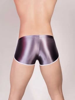 Glanzende erotische slip voor mannen - Maat S en XS - Zeer fijne stof - Erotische korte slip - Boxershort - Heren ondergoed sexy — thumbnail 3