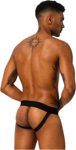 LekkerStout 3-Pack Jockstraps - Zwart/Wit/Roze - Sexy Herenondergoed | L | ( LS182 ) — thumbnail 2