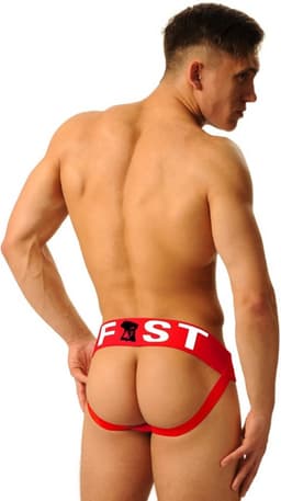Fist Logo Jockstrap Rood maat Small — thumbnail 2