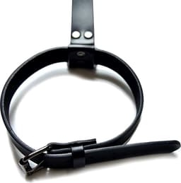 Leren Bondage Halsband Met Riemlus – Choker Dames Heren – Fetish BDSM — thumbnail 2