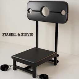 BUM BLING® Sex Stoel - Sex Chair - BDSM Meubel - Zwart - Verstelbaar - Met Voetboeien — thumbnail 2