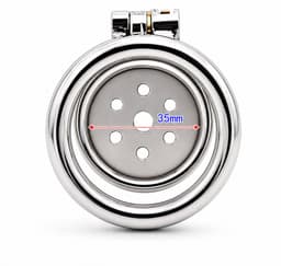 DOWO® - Mini Locker - Kuisheidskooi- Chastity cage - Peniskooi - Staal - 45 mm — thumbnail 3