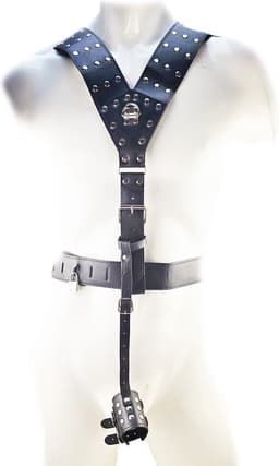 BNDGx® - Bondage tuig pak Harnas Man penis riem - Erotische sex Body Nep Leer - Verstelbaar - — thumbnail 1