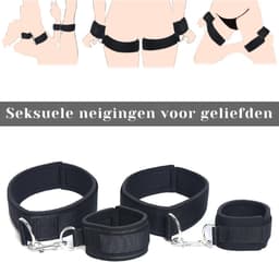 Florixa® Benenspreider bdsm - Seksspeeltjes voor Koppel – Erotiek Toys - Sex Sling – Love Swing – Zwart - 16cm x 10cm x 6cm — thumbnail 3