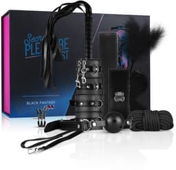 Secret Pleasure Chest - Black Fantasy - SM - BDSM - Set - Sex Toys voor Mannen en Vrouwen - Erotische Cadeauset — thumbnail 1