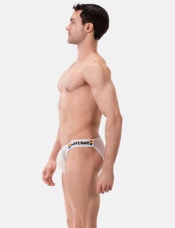 Barcode Berlin Pride Brief Regiro White - MAAT XL - Erotisch Heren Ondergoed - Slip voor Man - Sexy mannen Slip — thumbnail 2