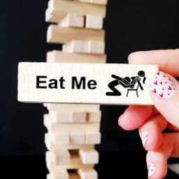 Romantische koppelspellen - Jenga-torenspel - Erotisch Jenga-spel - Jenga voor koppels - Jenga-spel voor Valentijnsdag - Cadeau voor een volwassen koppelavond - Valentijnsdagcadeau — thumbnail 3