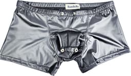 BamBella ® - Boxer short - Maat XL - MAT glans - Zwart BDSM kleding kruisloos open kruis erotische heren kleding — thumbnail 3
