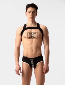 Barcode Berlin Mesh Brief Sicile Black-White - MAAT M - Erotisch Heren Ondergoed - Slip voor Man - Sexy mannen Slip — thumbnail 2