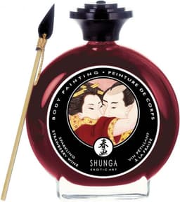 Shunga - Eetbare Bodypaint - Strawberry Wine — thumbnail 7
