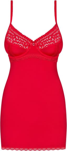 Obsessive Jolierose Open Kruis Teddy - Erotische Body - Maat S/M - Rood — thumbnail 15