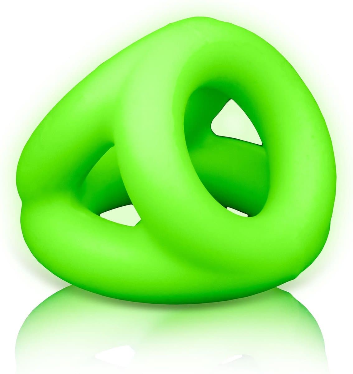 Shots - Ouch! Cockring & Balriem neon green — afbeelding 1