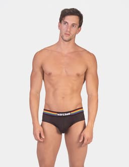 Barcode Berlin Backless Brief Pride Black - MAAT S - Erotisch Heren Ondergoed - Slip voor Man - Sexy mannen Slip — thumbnail 5