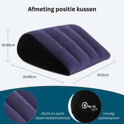Sex Kussen - Meubel - Stoel voor Mannen & Vrouwen - BDSM - Rood en Zwart — thumbnail 2